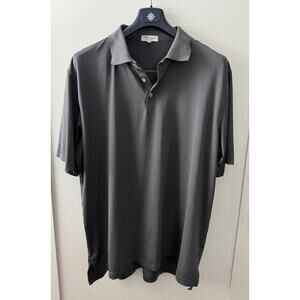 Peter Millar Summer Comfort Polo Shirt Mens XL Gray Performance Golf Stretch